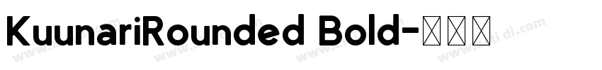 KuunariRounded Bold字体转换